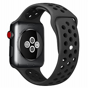 ����� ������� ���� Sport Silicone Band ���� LaTera ����� ��� ����: Apple Watch 42mm/44mm/45mm (��� Black)