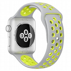 ����� ������� ���� Sport Silicone Band ���� LaTera ����� ��� ����: Apple Watch 42mm/44mm/45mm (��� Grey/Yellow)
