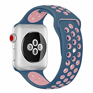 רצועת סיליקון מדגם Sport Silicone Band מבית LaTera לשעון חכם מדגם: Apple Watch 42mm/44mm/45mm (צבע Blue/Powder) רצועת סיליקון מדגם Sport Silicone Band מבית LaTera לשעון חכם מדגם: Apple Watch 42mm/44mm/45mm (צבע Blue/Powder)