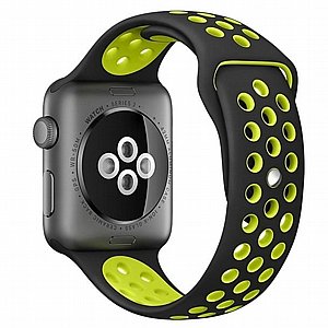 רצועת סיליקון מדגם Sport Silicone Band מבית LaTera לשעון חכם מדגם: Apple Watch 38mm/40mm/41mm (צבע Black/Yellow) רצועת סיליקון מדגם Sport Silicone Band מבית LaTera לשעון חכם מדגם: Apple Watch 38mm/40mm/41mm (צבע Black/Yellow)