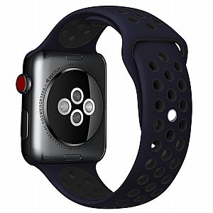 ����� ������� ���� Sport Silicone Band ���� LaTera ����� ��� ����: Apple Watch 38mm/40mm/41mm (��� Blue/Black)