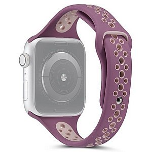 רצועת סיליקון מדגם Little Waist Sport Silicone Band מבית LaTera לשעון חכם מדגם: Apple Watch 42mm/44mm/45mm (צבע Purple/Pink) רצועת סיליקון מדגם Little Waist Sport Silicone Band מבית LaTera לשעון חכם מדגם: Apple Watch 42mm/44mm/45mm (צבע Purple/Pink)