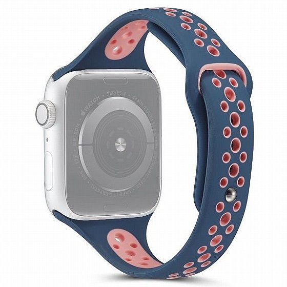 ����� ������� ����  Little Waist Sport Silicone Band ���� LaTera ����� ��� ����: Apple Watch 42mm/44mm/45mm (��� Blue/Pink)