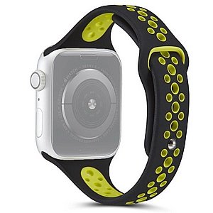 רצועת סיליקון מדגם Little Waist Sport Silicone Band מבית LaTera לשעון חכם מדגם: Apple Watch 38mm/40mm/41mm (צבע Black/Green) רצועת סיליקון מדגם Little Waist Sport Silicone Band מבית LaTera לשעון חכם מדגם: Apple Watch 38mm/40mm/41mm (צבע Black/Green)