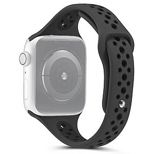 רצועת סיליקון מדגם Little Waist Sport Silicone Band מבית LaTera לשעון חכם מדגם: Apple Watch 38mm/40mm/41mm (צבע Black) רצועת סיליקון מדגם Little Waist Sport Silicone Band מבית LaTera לשעון חכם מדגם: Apple Watch 38mm/40mm/41mm (צבע Black)