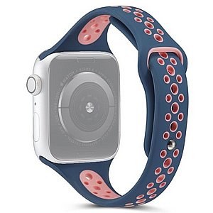 רצועת סיליקון מדגם Little Waist Sport Silicone Band מבית LaTera לשעון חכם מדגם: Apple Watch 38mm/40mm/41mm (צבע Blue/Pink) רצועת סיליקון מדגם Little Waist Sport Silicone Band מבית LaTera לשעון חכם מדגם: Apple Watch 38mm/40mm/41mm (צבע Blue/Pink)