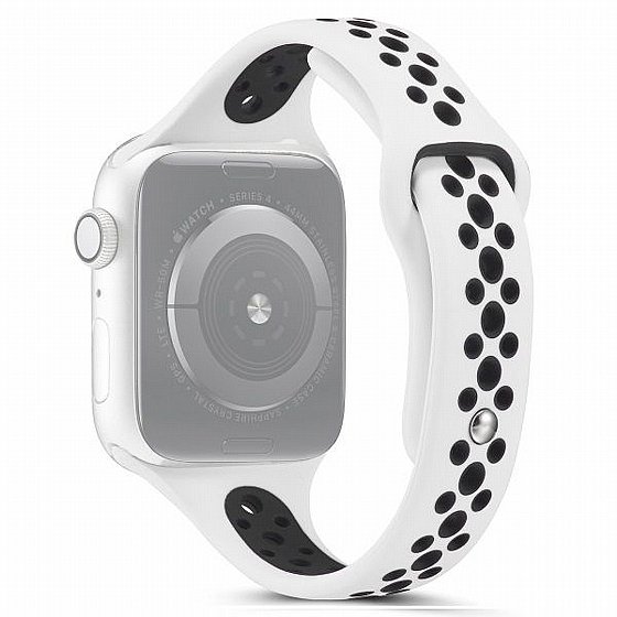 ����� ������� ����  Little Waist Sport Silicone Band ���� LaTera ����� ��� ����: Apple Watch 38mm/40mm/41mm (��� White/Black)