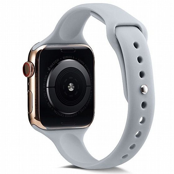 ����� ������� ����  Thin Silicone Band ���� LaTera ����� ��� ����: Apple Watch 42mm/44mm/45mm (��� Light Grey)