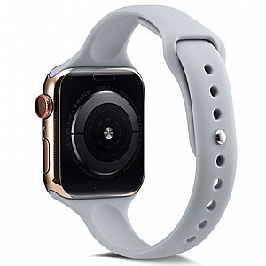 רצועת סיליקון מדגם Thin Silicone Band מבית LaTera לשעון חכם מדגם: Apple Watch 42mm/44mm/45mm (צבע Light Grey) רצועת סיליקון מדגם Thin Silicone Band מבית LaTera לשעון חכם מדגם: Apple Watch 42mm/44mm/45mm (צבע Light Grey)