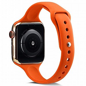 רצועת סיליקון מדגם Thin Silicone Band מבית LaTera לשעון חכם מדגם: Apple Watch 42mm/44mm/45mm (צבע Orange) רצועת סיליקון מדגם Thin Silicone Band מבית LaTera לשעון חכם מדגם: Apple Watch 42mm/44mm/45mm (צבע Orange)