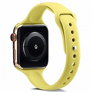 ����� ������� ����  Thin Silicone Band ���� LaTera ����� ��� ����: Apple Watch 38mm/40mm/41mm (��� Yellow)