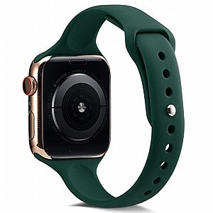 רצועת סיליקון מדגם Thin Silicone Band מבית LaTera לשעון חכם מדגם: Apple Watch 38mm/40mm/41mm (צבע Deep Green) רצועת סיליקון מדגם Thin Silicone Band מבית LaTera לשעון חכם מדגם: Apple Watch 38mm/40mm/41mm (צבע Deep Green)