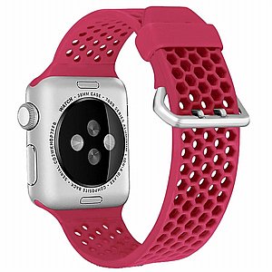 רצועת סיליקון מדגם Two Tone Honeycomb Silicone Band מבית LaTera לשעון חכם מדגם: Apple Watch 42mm/44mm/45mm (צבע Red) רצועת סיליקון מדגם Two Tone Honeycomb Silicone Band מבית LaTera לשעון חכם מדגם: Apple Watch 42mm/44mm/45mm (צבע Red)