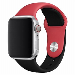 רצועת סיליקון מדגם Double Colors Silicone Band מבית LaTera לשעון חכם מדגם: Apple Watch 42mm/44mm/45mm (צבע Red/Black) רצועת סיליקון מדגם Double Colors Silicone Band מבית LaTera לשעון חכם מדגם: Apple Watch 42mm/44mm/45mm (צבע Red/Black)