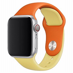 רצועת סיליקון מדגם Double Colors Silicone Band מבית LaTera לשעון חכם מדגם: Apple Watch 42mm/44mm/45mm (צבע Orange/Yellow) רצועת סיליקון מדגם Double Colors Silicone Band מבית LaTera לשעון חכם מדגם: Apple Watch 42mm/44mm/45mm (צבע Orange/Yellow)