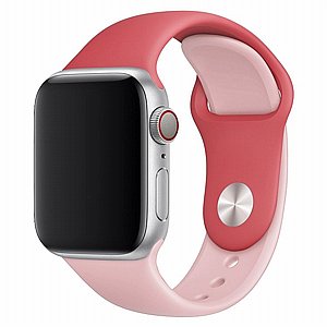 רצועת סיליקון מדגם Double Colors Silicone Band מבית LaTera לשעון חכם מדגם: Apple Watch 38mm/40mm/41mm (צבע Rose Red/Light Pink) רצועת סיליקון מדגם Double Colors Silicone Band מבית LaTera לשעון חכם מדגם: Apple Watch 38mm/40mm/41mm (צבע Rose Red/Light Pink)