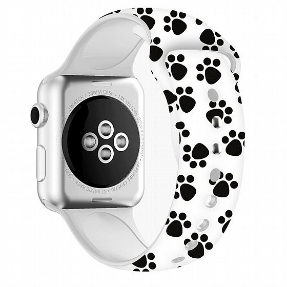 ����� ������� ���� Printing Double Nail Silicone Band ���� LaTera ����� ��� ����: Apple Watch 38mm/40mm/41mm (��� Dog Claw)