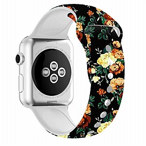����� ������� ���� Printing Double Nail Silicone Band ���� LaTera ����� ��� ����: Apple Watch 38mm/40mm/41mm (��� Rose)