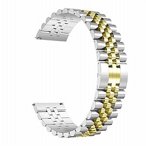 רצועת מתכת מדגם Five Beads Steel Band מבית LaTera לשעון חכם מדגם: Samsung Galaxy Watch 46mm (צבע Silver/Gold) רצועת מתכת מדגם Five Beads Steel Band מבית LaTera לשעון חכם מדגם: Samsung Galaxy Watch 46mm (צבע Silver/Gold)