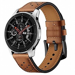����� ��� ����   Eyelet Sport Leather Band ���� LaTera ����� ��� ����: Samsung Galaxy Watch  46mm (��� Brown)