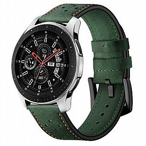 רצועת עור מדגם Eyelet Sport Leather Band מבית LaTera לשעון חכם מדגם: Samsung Galaxy Watch 46mm (צבע Army Green) רצועת עור מדגם Eyelet Sport Leather Band מבית LaTera לשעון חכם מדגם: Samsung Galaxy Watch 46mm (צבע Army Green)