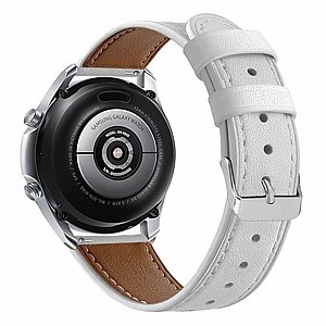רצועת עור מדגם Replacement Leather Band מבית LaTera לשעון חכם מדגם: Samsung Galaxy Watch 46mm (צבע White) רצועת עור מדגם Replacement Leather Band מבית LaTera לשעון חכם מדגם: Samsung Galaxy Watch 46mm (צבע White)