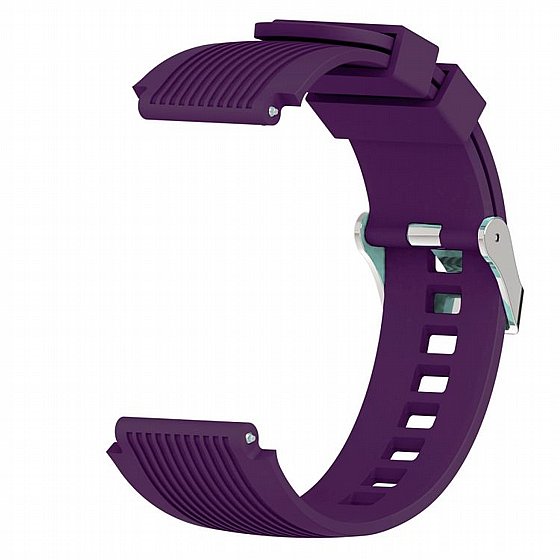����� ������� ����  Vertical Grain Wrist Silicone Band ���� LaTera ����� ��� ����: Samsung Galaxy Watch  46mm (��� Purple)