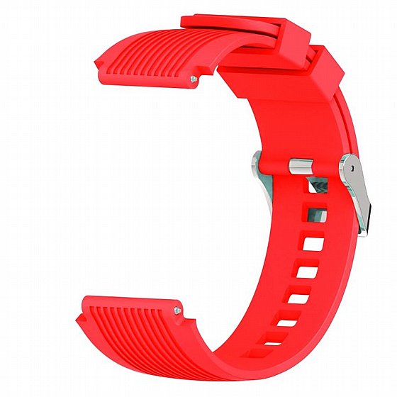 ����� ������� ����  Vertical Grain Wrist Silicone Band ���� LaTera ����� ��� ����: Samsung Galaxy Watch  46mm (��� Red)