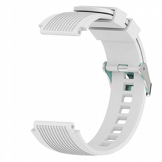 ����� ������� ����  Vertical Grain Wrist Silicone Band ���� LaTera ����� ��� ����: Samsung Galaxy Watch  46mm (��� White)
