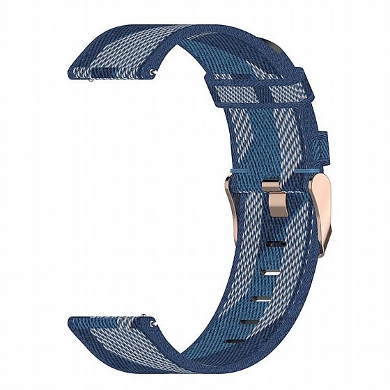 ����� �� / ������ ����  Stripe Weave Nylon Band ���� LaTera ����� ��� ����: Samsung Galaxy Watch  46mm (��� Blue)