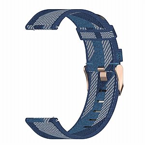 ����� �� / ������ ����  Stripe Weave Nylon Band ���� LaTera ����� ��� ����: Samsung Galaxy Watch  46mm (��� Blue)