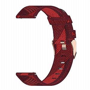 ����� �� / ������ ����  Stripe Weave Nylon Band ���� LaTera ����� ��� ����: Samsung Galaxy Watch  46mm (��� Red)