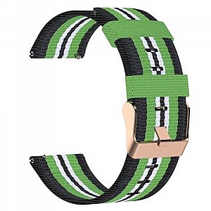 רצועת בד / ניילון מדגם Woven Textured Nylon Band מבית LaTera לשעון חכם מדגם: Samsung Galaxy Watch 46mm (צבע Black/Lime) רצועת בד / ניילון מדגם Woven Textured Nylon Band מבית LaTera לשעון חכם מדגם: Samsung Galaxy Watch 46mm (צבע Black/Lime)