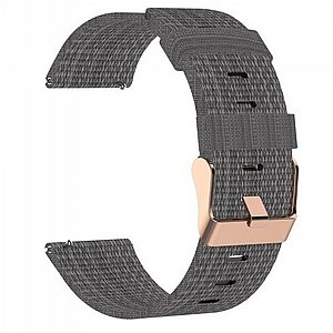 רצועת בד / ניילון מדגם Woven Textured Nylon Band מבית LaTera לשעון חכם מדגם: Samsung Galaxy Watch 46mm (צבע Dark Gray) רצועת בד / ניילון מדגם Woven Textured Nylon Band מבית LaTera לשעון חכם מדגם: Samsung Galaxy Watch 46mm (צבע Dark Gray)