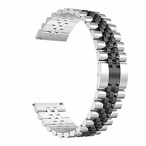 רצועת מתכת מדגם Five Beads Steel Band מבית LaTera לשעון חכם מדגם: Samsung Galaxy Watch 42mm (צבע Silver/Black) רצועת מתכת מדגם Five Beads Steel Band מבית LaTera לשעון חכם מדגם: Samsung Galaxy Watch 42mm (צבע Silver/Black)