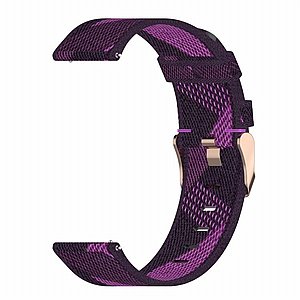 רצועת בד / ניילון מדגם Stripe Weave Nylon Band מבית LaTera לשעון חכם מדגם: Samsung Galaxy Watch 42mm (צבע Purple) רצועת בד / ניילון מדגם Stripe Weave Nylon Band מבית LaTera לשעון חכם מדגם: Samsung Galaxy Watch 42mm (צבע Purple)