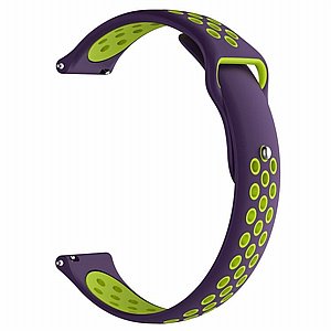 רצועת סיליקון מדגם Double Color Wrist Silicone Band מבית LaTera לשעון חכם מדגם: Samsung Galaxy Watch 42mm (צבע Purple/Green) רצועת סיליקון מדגם Double Color Wrist Silicone Band מבית LaTera לשעון חכם מדגם: Samsung Galaxy Watch 42mm (צבע Purple/Green)