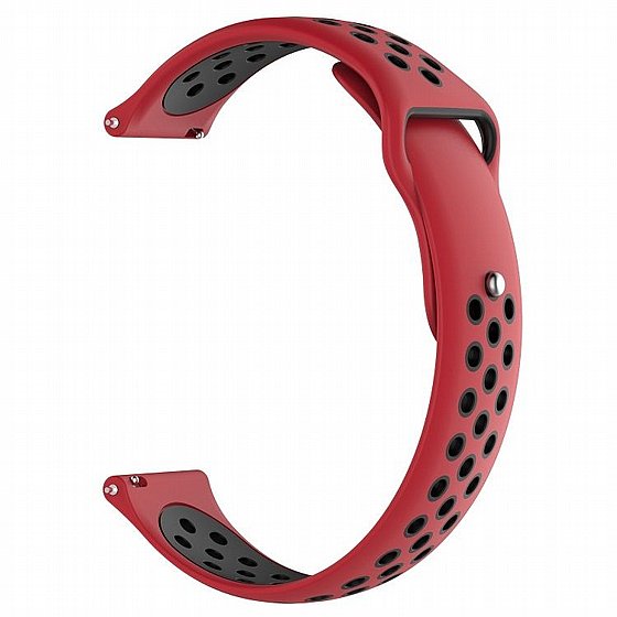 ����� ������� ����  Double Color Wrist Silicone Band ���� LaTera ����� ��� ����: Samsung Galaxy Watch  42mm (��� Black/Red)