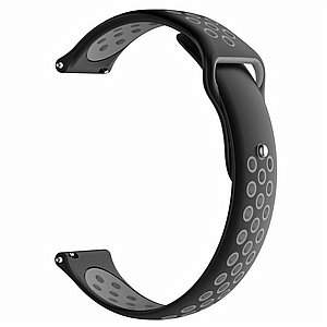 רצועת סיליקון מדגם Double Color Wrist Silicone Band מבית LaTera לשעון חכם מדגם: Samsung Galaxy Watch 42mm (צבע Black/Grey) רצועת סיליקון מדגם Double Color Wrist Silicone Band מבית LaTera לשעון חכם מדגם: Samsung Galaxy Watch 42mm (צבע Black/Grey)