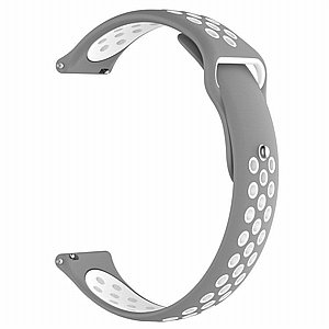 רצועת סיליקון מדגם Double Color Wrist Silicone Band מבית LaTera לשעון חכם מדגם: Samsung Galaxy Watch 42mm (צבע Grey/White) רצועת סיליקון מדגם Double Color Wrist Silicone Band מבית LaTera לשעון חכם מדגם: Samsung Galaxy Watch 42mm (צבע Grey/White)