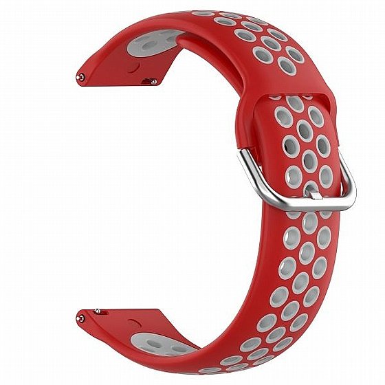 ����� ������� ���� Sports Solid Color Silicone Band ���� LaTera ����� ��� ����: Samsung Galaxy Watch  46mm (��� Red/Gray)