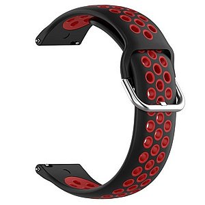 רצועת סיליקון מדגם Sports Solid Color Silicone Band מבית LaTera לשעון חכם מדגם: Samsung Galaxy Watch 46mm (צבע Black/Red) רצועת סיליקון מדגם Sports Solid Color Silicone Band מבית LaTera לשעון חכם מדגם: Samsung Galaxy Watch 46mm (צבע Black/Red)