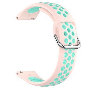 רצועת סיליקון מדגם Sports Solid Color Silicone Band מבית LaTera לשעון חכם מדגם: Samsung Galaxy Watch 46mm (צבע Light Pink/Teal) רצועת סיליקון מדגם Sports Solid Color Silicone Band מבית LaTera לשעון חכם מדגם: Samsung Galaxy Watch 46mm (צבע Light Pink/Teal)
