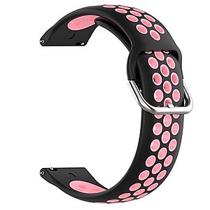 רצועת סיליקון מדגם Sports Solid Color Silicone Band מבית LaTera לשעון חכם מדגם: Samsung Galaxy Watch 46mm (צבע Black/Powder) רצועת סיליקון מדגם Sports Solid Color Silicone Band מבית LaTera לשעון חכם מדגם: Samsung Galaxy Watch 46mm (צבע Black/Powder)