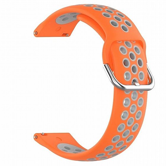 ����� ������� ���� Sports Solid Color Silicone Band ���� LaTera ����� ��� ����: Samsung Galaxy Watch  46mm (��� Orange/Gray)