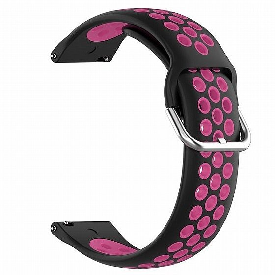 ����� ������� ���� Sports Solid Color Silicone Band ���� LaTera ����� ��� ����: Samsung Galaxy Watch  46mm (��� Black/Rose)