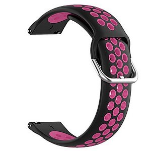 רצועת סיליקון מדגם Sports Solid Color Silicone Band מבית LaTera לשעון חכם מדגם: Samsung Galaxy Watch 46mm (צבע Black/Rose) רצועת סיליקון מדגם Sports Solid Color Silicone Band מבית LaTera לשעון חכם מדגם: Samsung Galaxy Watch 46mm (צבע Black/Rose)