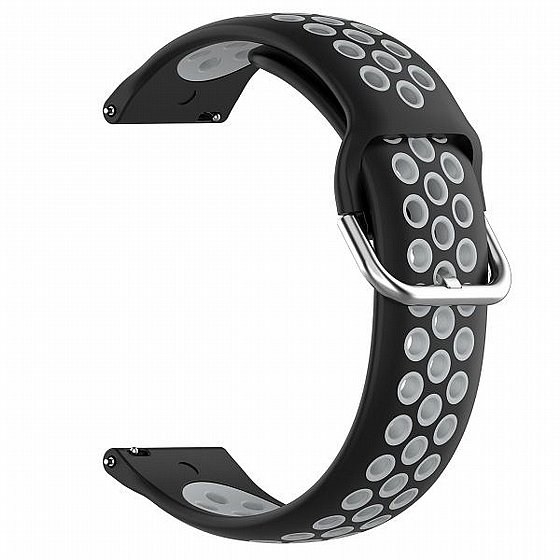 ����� ������� ���� Sports Solid Color Silicone Band ���� LaTera ����� ��� ����: Samsung Galaxy Watch  46mm (��� Black/Gray)