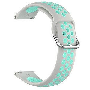 רצועת סיליקון מדגם Sports Solid Color Silicone Band מבית LaTera לשעון חכם מדגם: Samsung Galaxy Watch 46mm (צבע Grey/Teal) רצועת סיליקון מדגם Sports Solid Color Silicone Band מבית LaTera לשעון חכם מדגם: Samsung Galaxy Watch 46mm (צבע Grey/Teal)