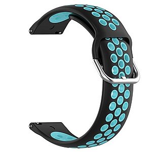 רצועת סיליקון מדגם Sports Solid Color Silicone Band מבית LaTera לשעון חכם מדגם: Samsung Galaxy Watch 42mm (צבע Black/Water Duck) רצועת סיליקון מדגם Sports Solid Color Silicone Band מבית LaTera לשעון חכם מדגם: Samsung Galaxy Watch 42mm (צבע Black/Water Duck)